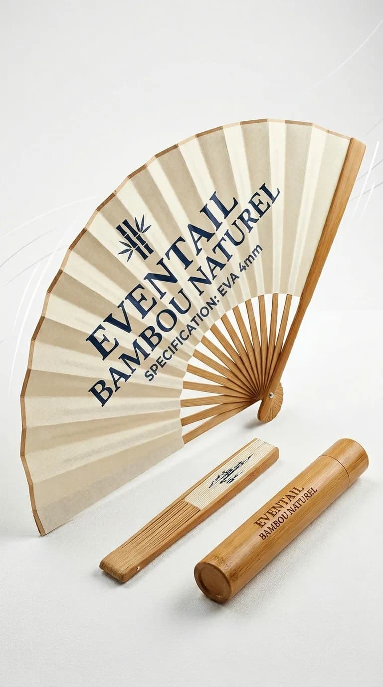 Eventail Bambou Naturel